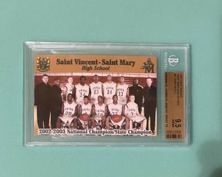 2003 LEBRON JAMES ST.  VINCENT ST.  MARY SERIAL NUMBERED LIMITED EDITION BGS 9.  5 2