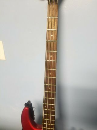 Vintage Ibanez TR 4 - String Electric Bass Guitar MIK Red 4