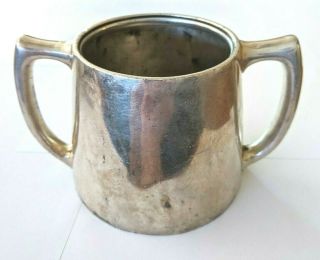 Reed & Barton 1580 Silverplated 2 Handled Cup Sugar Bowl Vintage