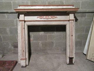 Ornate Antique Oak Fireplace Mantel 54 X 54 Architectural Salvage