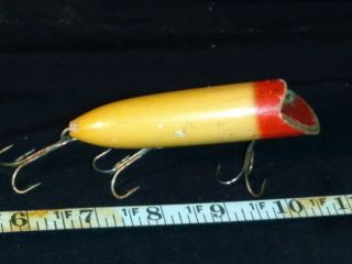 Vintage Abbey & Imbrie Wood Fishing Lure Awesome Color