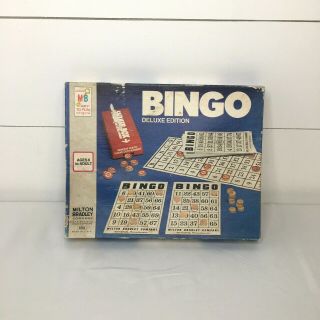Vintage 1974 Bingo Deluxe Milton Bradley Game 4002 Complete