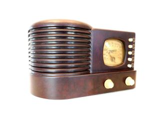 Vintage Classic 1939 Zenith Old Art Deco Antique Bakelite Restored Radio