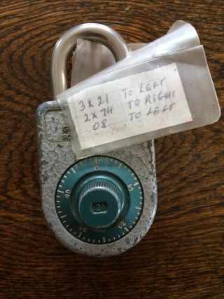Vintage Sargent Greenleaf 8088 High Security Combination Padlock Combo Locksport