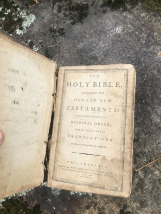antique family bible 1700’s 5
