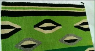 Antique Navajo Rug Blanket Native American Indian Germantown Yarn Tapestry 1910 3