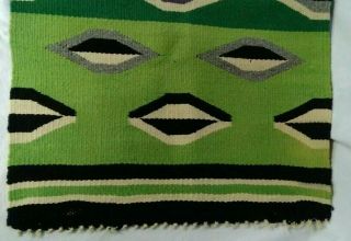 Antique Navajo Rug Blanket Native American Indian Germantown Yarn Tapestry 1910 4