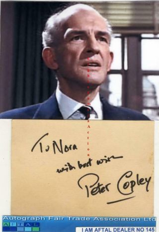 Peter Copley Vintage Signed Card Aftal 145