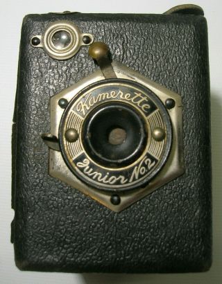 Vintage Kamerette Junior No.  2 Single Exposure Box Camera Japan Early 1930s