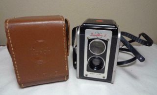 Vintage Kodak Duaflex Ii Camera Kodet Lens With Case