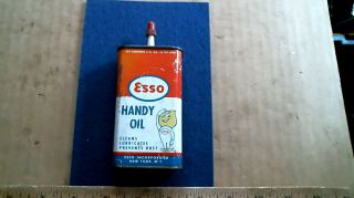 Esso Handy Oil Can 1/2 Full Antique Vintage Old Gas Ad Standard Nj