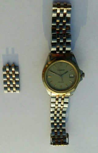 Tissot Pr 100 With Date Vintage Ladys Watch In And Fully.