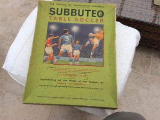 Vintage Retro Subbuteo Table Soccer Continental Club Edition