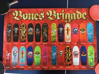 Powell Peralta Bones Brigade Vintage Reissue Decks Skateboard Poster