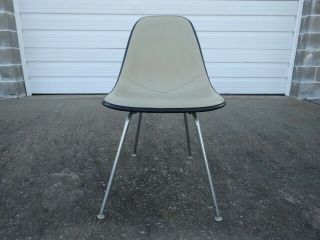 Vintage Herman Miller Eames Dsx Alexander Girard Naugahyde Cover Pad Side Chair