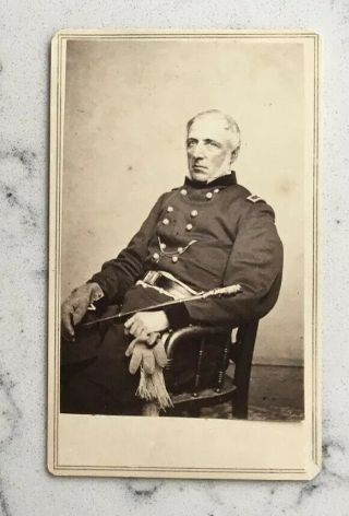 Antique Civil War Cdv Photograph Union General James Wadsworth Brady Anthony