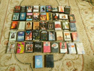 Joblot Of 47 Vintage Collectable Music Cassette Tapes Various Artists