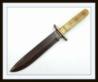 Antique American Civil War Style Large Fighting Bowie Knife (dagger)