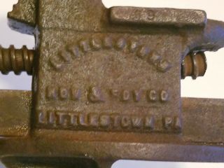 Vintage Littlestown No.  3 clamp on Bench Vise 2 1/2 