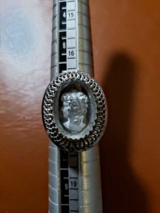 Vintage Whiting And Davis Cameo Ring Size 7
