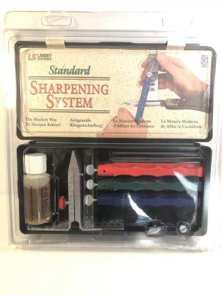 Vtg Lansky Standard 3 - Stone Knife Sharpening System 2002 - Old Stock Lkc03