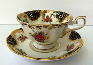 Vintage Royal Albert Bone China England Tea Cup & Saucer Cleopatra 1983