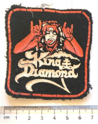 King Diamond Logo Patch Vintage Black Rare 7 Cm