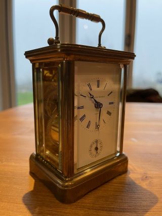Antique Matthew Norman Carriage Clock 11 Jewels 1754 Box,  Key & Paperwork 8 Day