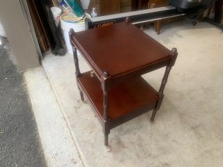 Bombay Company Cherry Wood Accent Side End Table W/ Drawer L@@K 4