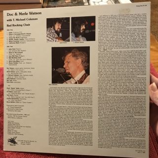 Vintage Doc & Merle Watson “Red Rocking Chair” 1981 Vinyl 2