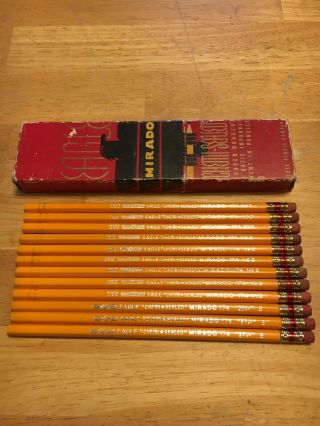 L@@k Vintage Eagle Mirado 174 Pencils W/ Box - 1 Doz.  2 -