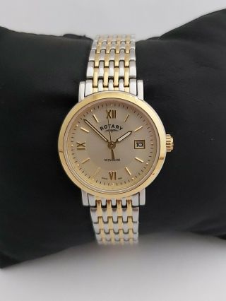 Rotary Womens Windsor Watch Lb05301/09 Gold Stainless Steel Bracelet