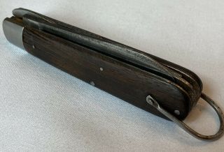 Vintage Camillus Pocket Knife Real Wood Handle Rare Collectable Razor Sharp