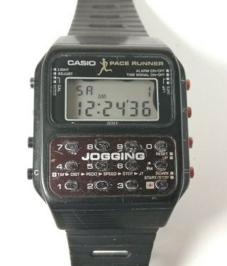 Spares Repairs Casio J - 100 Jogging Pace Runner Vintage Digital Calculator Watch