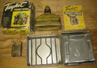 Vintage Taykit Portable Pocket Camping Stove