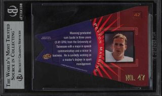 1998 Playoff Contenders Exchange Peyton Manning ROOKIE RC 42 BGS 9 2