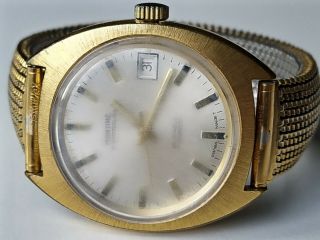 Vintage Montine Switzerland Automatic 25 Jewels Incabloc Gold Plated Gents Watch