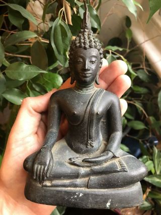 A Bronze Thai Bronze Buddha - Like Tibetan,  Chinese,  Indian,  Burmese