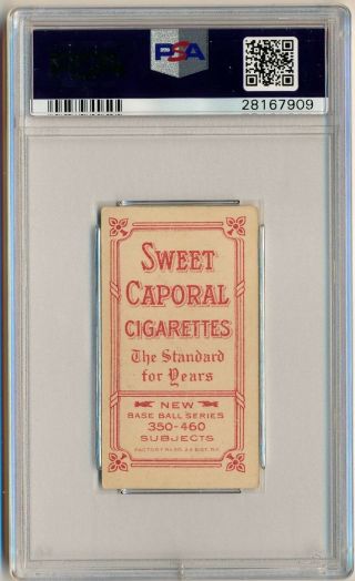 1909 - 11 T206 SWEET CAPORAL TOBACCO 350 - 460/30 CY SEYMOUR PORTRAIT PSA VG - EX 4 NY 2