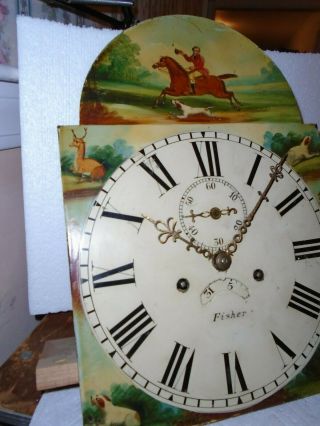 Antique - 8 Day - Grandfather Clock Movement - Ca.  1840 - To Restore - - E481