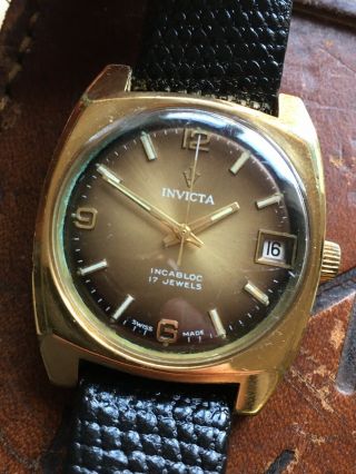 Invicta Rare Mens Vintage Swiss Mens Watch