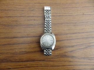 Gents Seiko 5 Automatic Wrist Watch Stainless Steel Bracelet Good Order