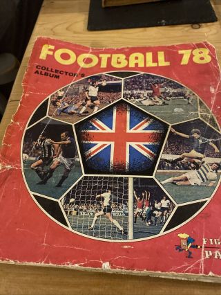 Panini Football 78 Sticker Album 100 Complete Vintage 1978