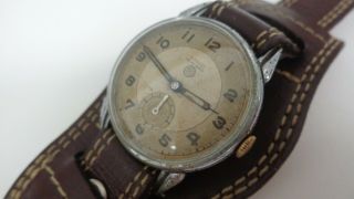 Rare Vintage Swiss Lanco 15 Jewels Mens Wristwatch