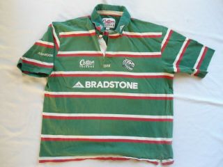Vintage Leicester Tigers Rugby Jersey Shirt Size Xl