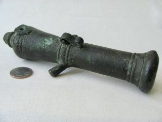 Antique Southeast Asian Cast Bronze Ceremonial Cannon