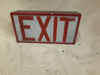 Vintage Exit Sign In