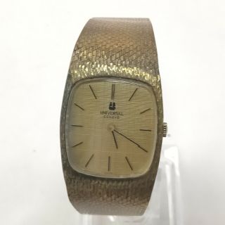 Universal Geneve Watch 542639 Gold Plated Operates Normally 1509175