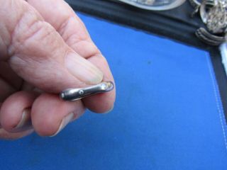 Vintage Sterling Silver Kabana Tiny Diamond Chips Band Ring
