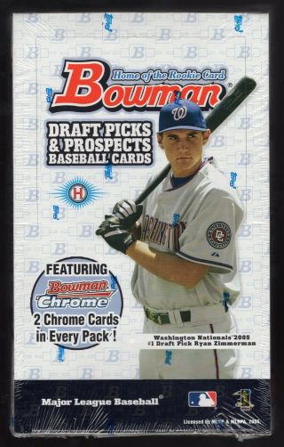 (2) 2005 Bowman Draft Picks & Prospects Hobby Boxes Factory Verlander Rc?